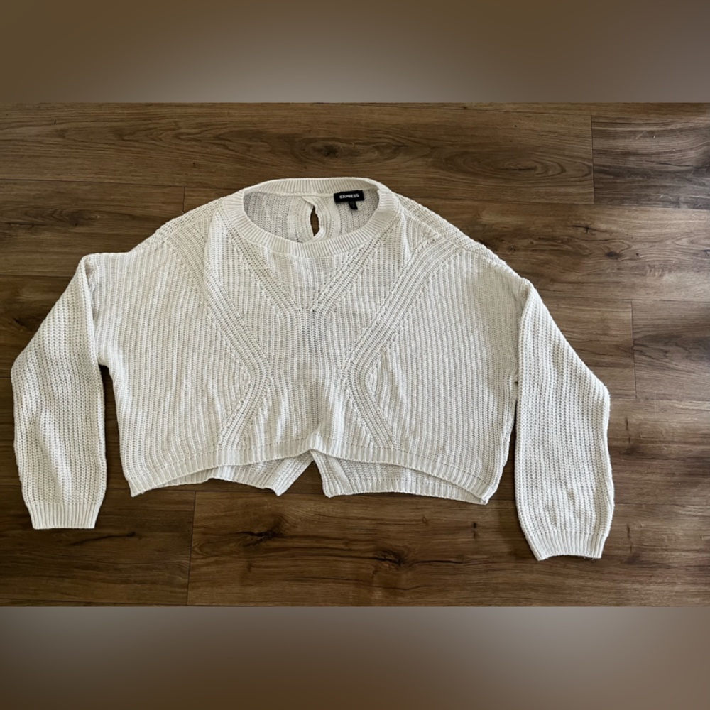 Cropped spring sweater